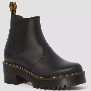 dr. marten ROMETTY WYOMING LEATHER PLATFORM CHELSEA BOOTS